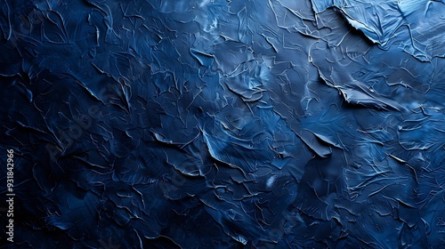 DARK BLUE PAPER COLOR TEXTURE BACKGROUND GRUNGE COLORFUL PATTERN PAINTED DESIGN : Generative AI