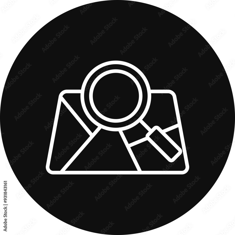 Search Map Vector Icon Design Search Map Vector Icon Design