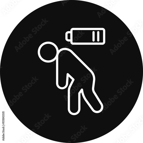 Fatigue Vector Icon Design