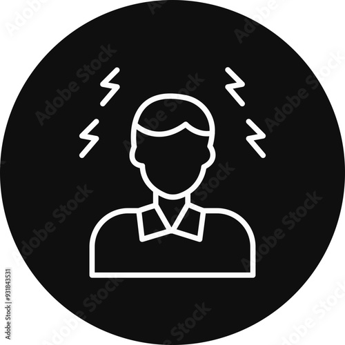 Headache Vector Icon Design