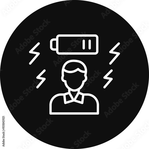 Tired Vector Icon Design