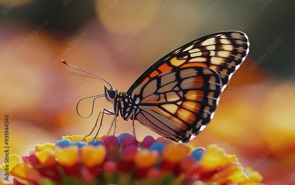 Fototapeta premium butterfly on a flower 