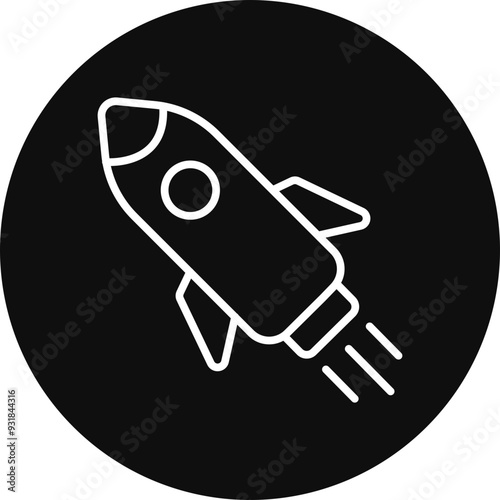 Rocket Vector Icon Design