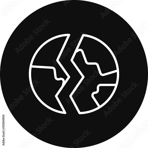 Destroyed Vector Icon Design