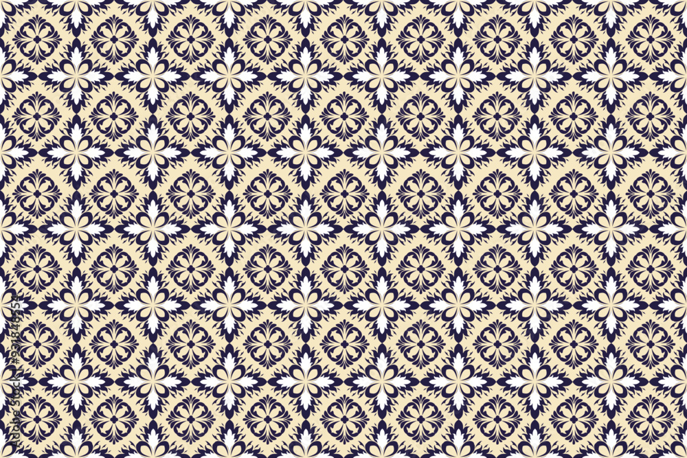 Oreintal Flora Damask Seamless pattern embroidery, Indian style. art ornament print.Design for carpet, cover,wallpaper, wrapping, fabric, clothing Oreintal Flora Damask Seamless pattern embroidery, Indian style. art ornament print.Design for carpet, cover,wallpaper, wrapping, fabric, clothing