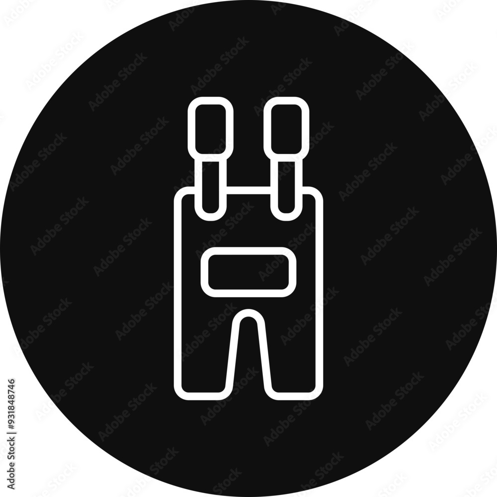 Overalls Vector Icon Design Overalls Vector Icon Design