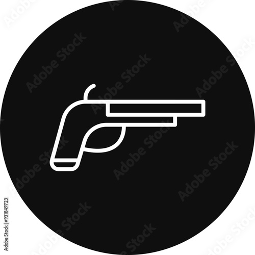 Gun Vector Icon Design