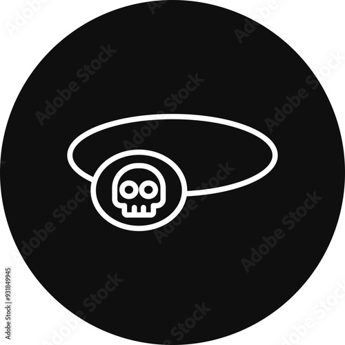 Eyepatch Vector Icon Design
