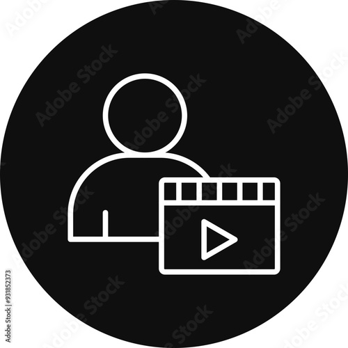 Actor Vector Icon Design