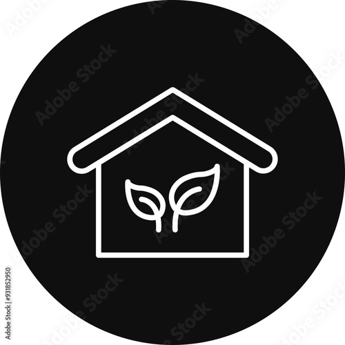 Greenhouse Vector Icon Design