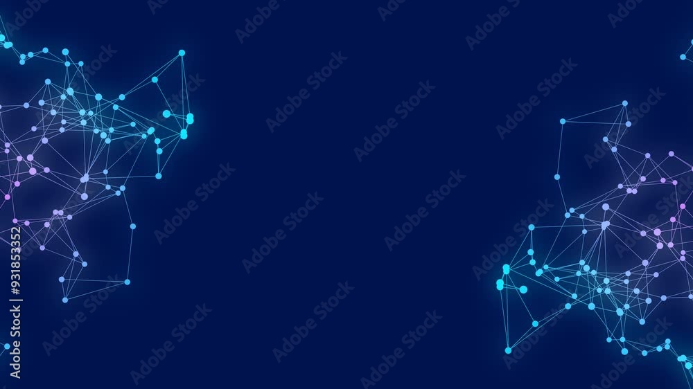 4k abstract plexus mesh geometric technology with lines and dots animated background. 4k abstract plexus mesh geometric technology with lines and dots animated background.