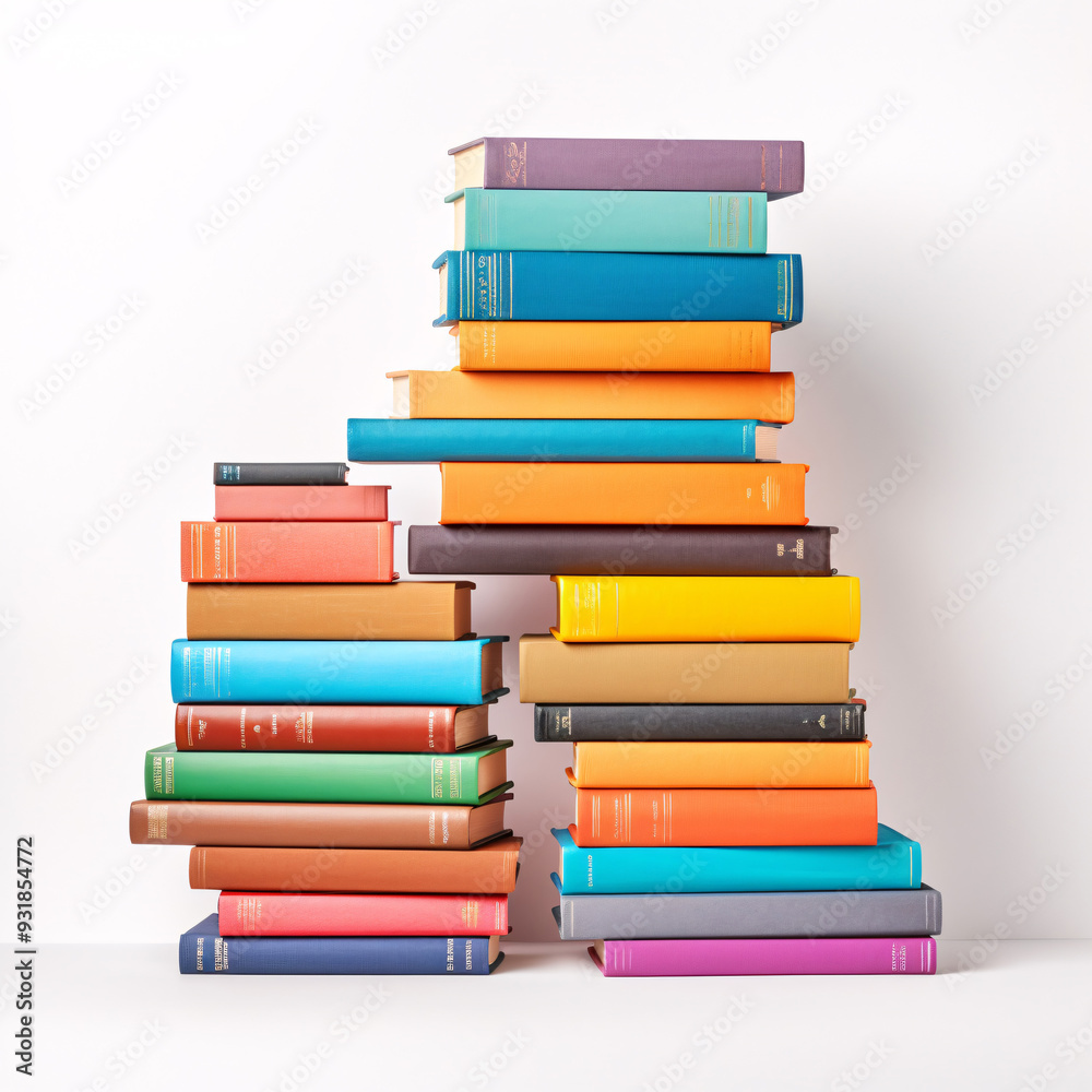 Stack of books isolated on white background Stack of books isolated on white background