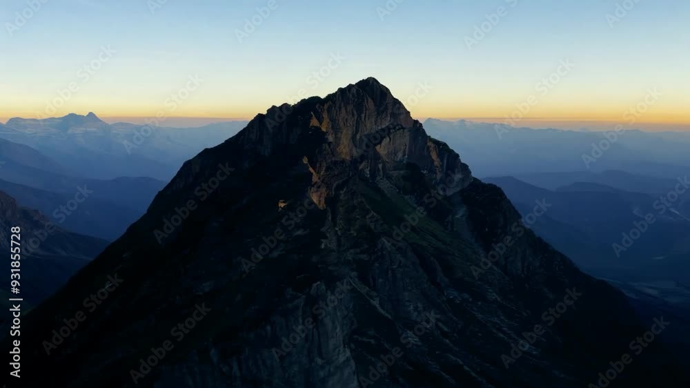 Sunset over a majestic mountain peak in the Andes, showcasing breathtaking landscapes and vibrant colors Sunset over a majestic mountain peak in the Andes, showcasing breathtaking landscapes and vibrant colors