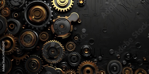 Wallpaper Mural mechanical details background Torontodigital.ca