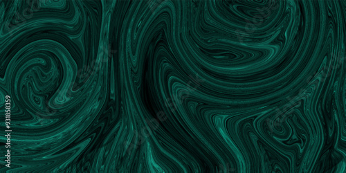 Illustration of liquid acrylic resin Luxurious dark green liquid marble surface design. fluid abstract background, dark indigo, art, behance. Vibrant abstract digital paint designs background.	
