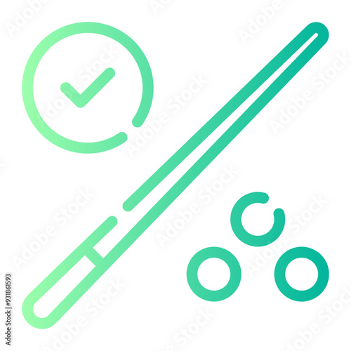 billiard gradient icon