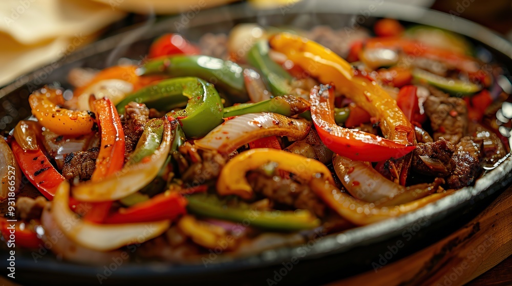 Tex Mex Fajitas with Sizzling Peppers and Onions Tex Mex Fajitas with Sizzling Peppers and Onions