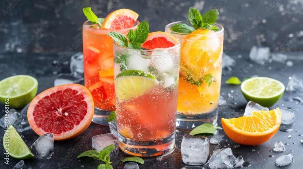 Refreshing Citrus Cocktails with Mint