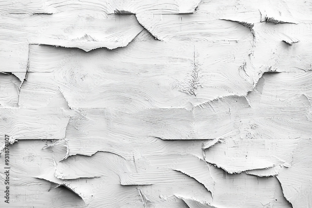 Obraz premium Abstract background of white plywood texture created with generative AI