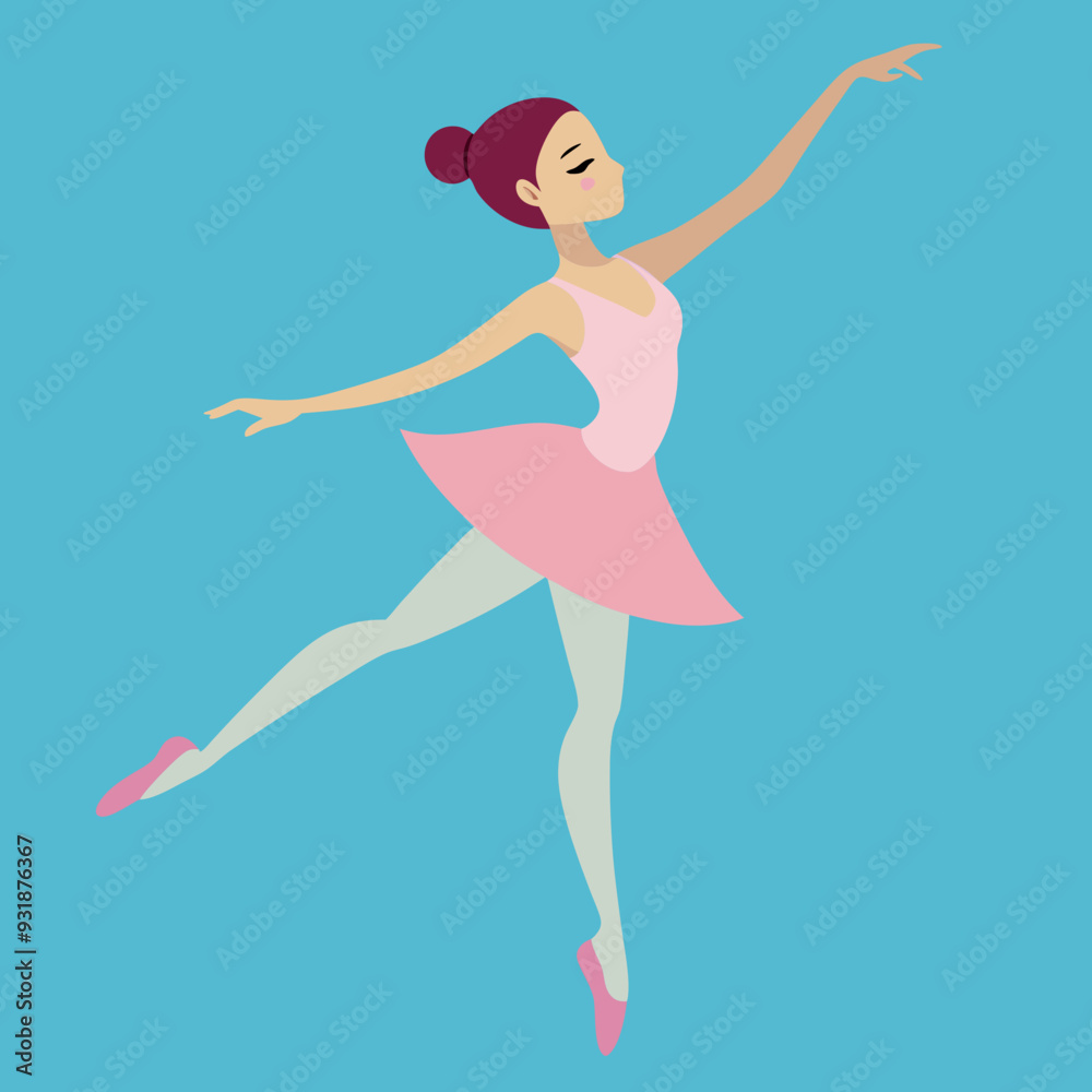 beautiful ballerina vector illustration beautiful ballerina vector illustration