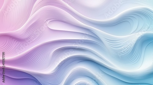 A smooth, flowing abstract design with soft pastel colors, evoking sense of calm and tranquility. 
