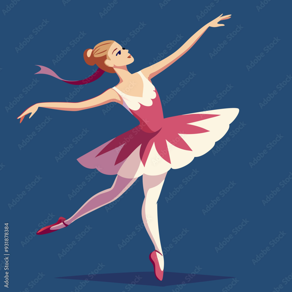 beautiful ballerina vector illustration beautiful ballerina vector illustration