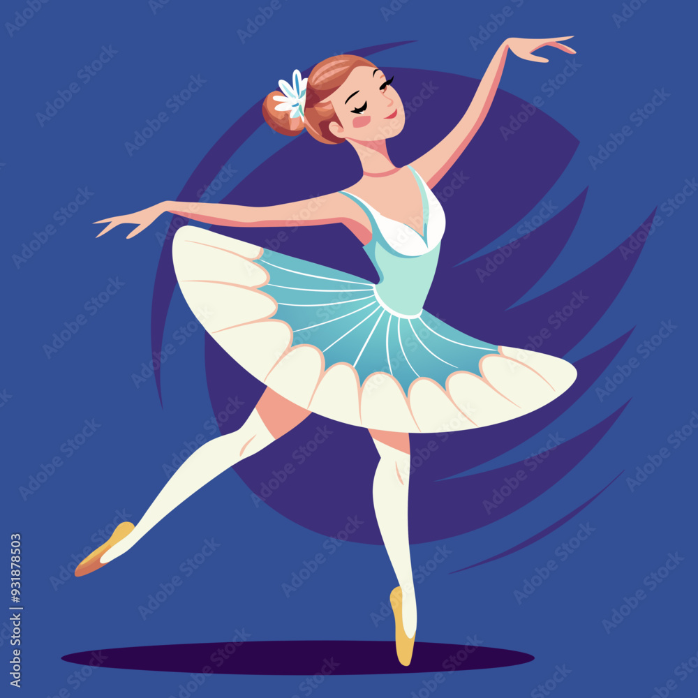 beautiful ballerina vector illustration beautiful ballerina vector illustration