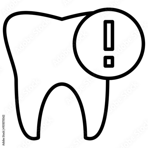 Dental caries icon photo