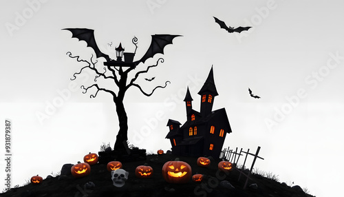 halloween05 isolated with white highlights, png photo