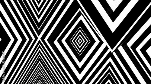 simple strips in symmetrical geometric shapes using monochrome colours