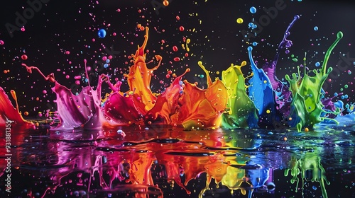 Artistic Paint Smear in a Contemporary Style