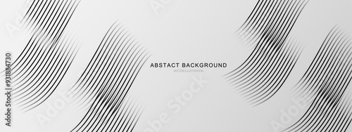 Abstract white background with stripe lines shape. technology and digital template vector illustration.
