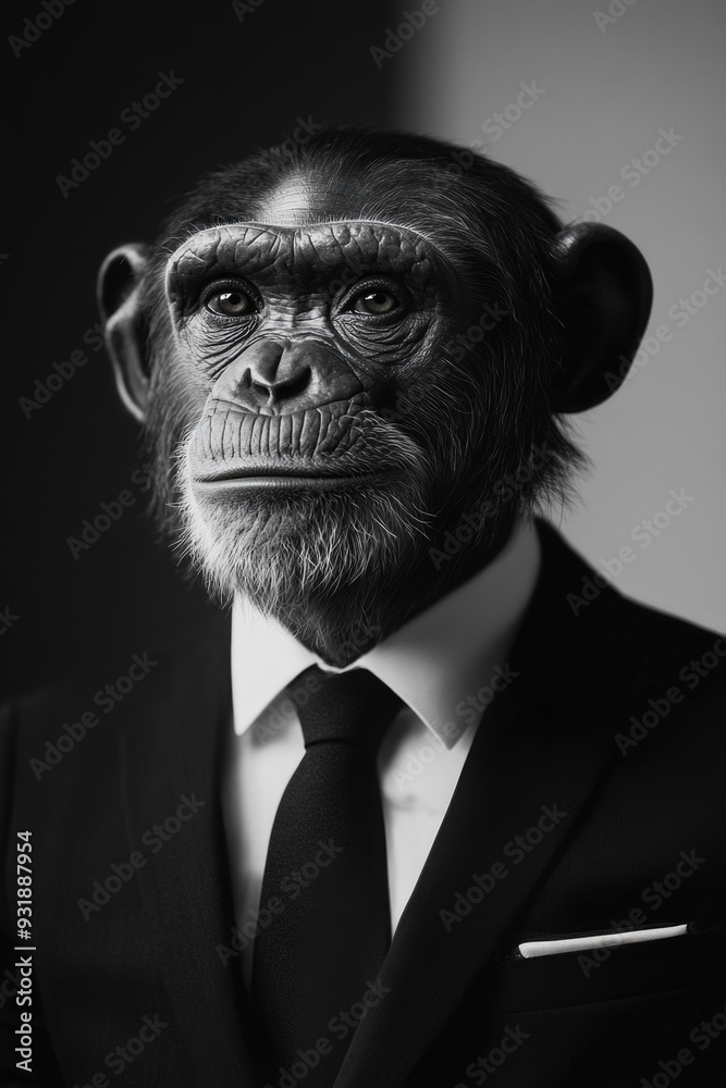 Monkey in Business Attire Monkey in Business Attire