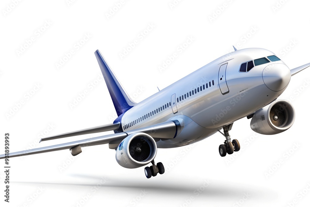 Obraz premium an airplane on a white background