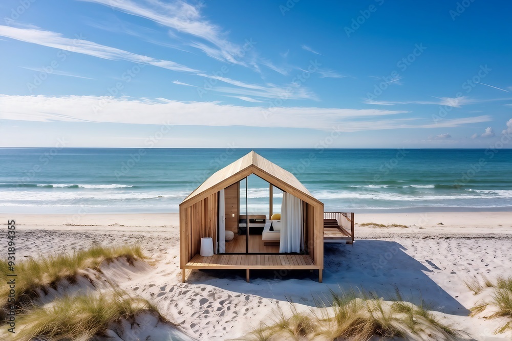Beachfront small modern cabin Beachfront small modern cabin
