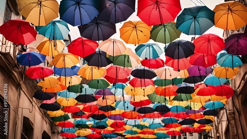 Karakoy neighbourhood's Umbrella Street, Istanbul Umbrella Street. Hoca Tahsin Street, turkey, odunpazari, istanbul, turkey travel guide, beautiful places in turkey, travel videos photo