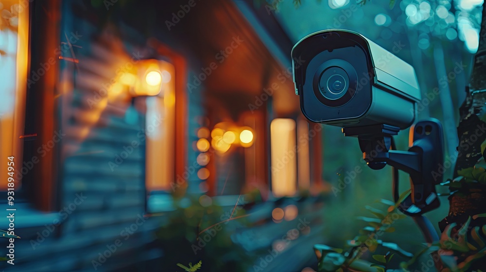CCTV camera on the house CCTV camera on the house
