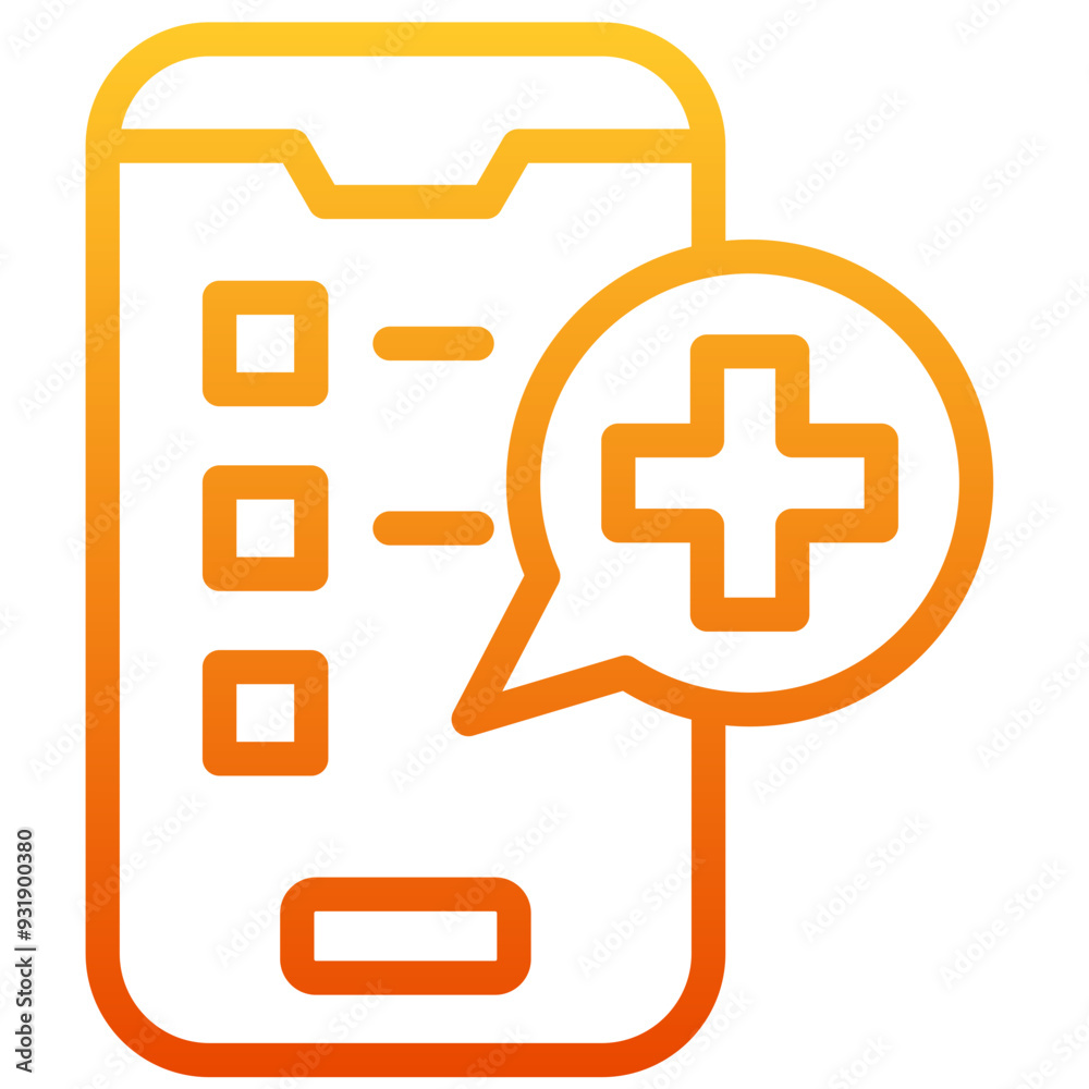 Obraz premium Medical App Icon