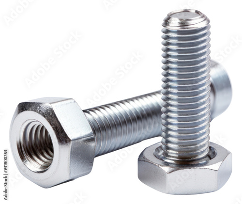 PNG Bolt and nut white background dumbbell machine. photo