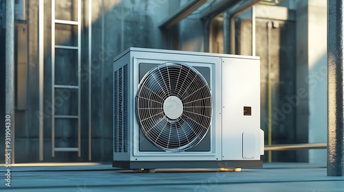 Air Conditioning Unit in Industrial Setting