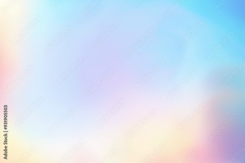 Holographic Soft Colorful Abstract Fantasy Gradient Background with Hologram effect, Wallpaper, Display, Slide, Backdrop