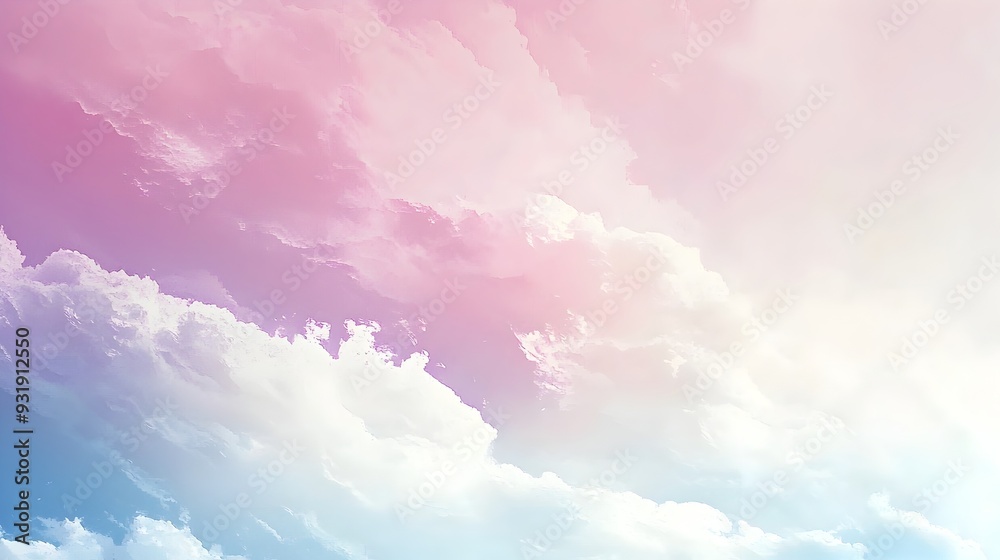 Serene Pastel Gradient Background Exuding Tranquil Harmony and Calming Ambiance