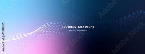Abstract blurred gradient background  with dynamic particles	vector	
