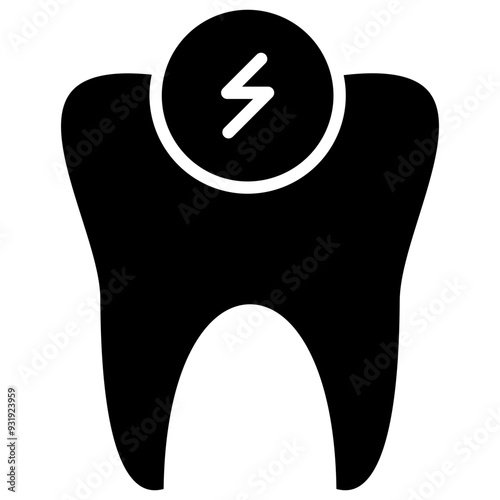 Sensitive tooth icon