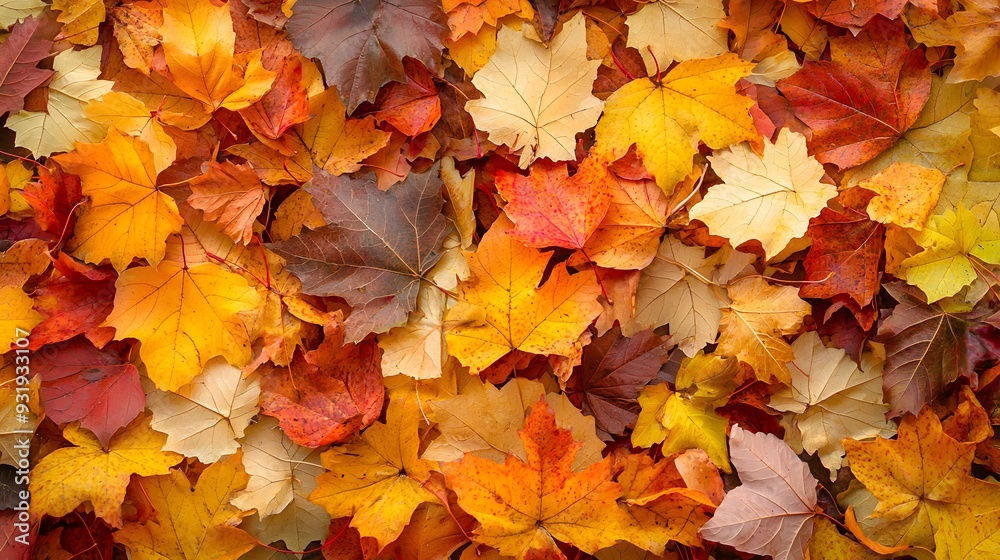 autumn background of dry leaves