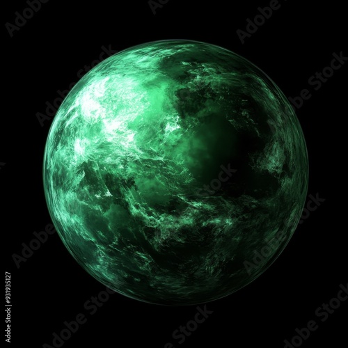 Vibrant Green Planet: Creative Abstract Design for Earth Day and World Environment Day. Sustainable ESG Concept Promoting Eco-Friendly Practices, Green Energy, and Environmental Protection. Perfect fo