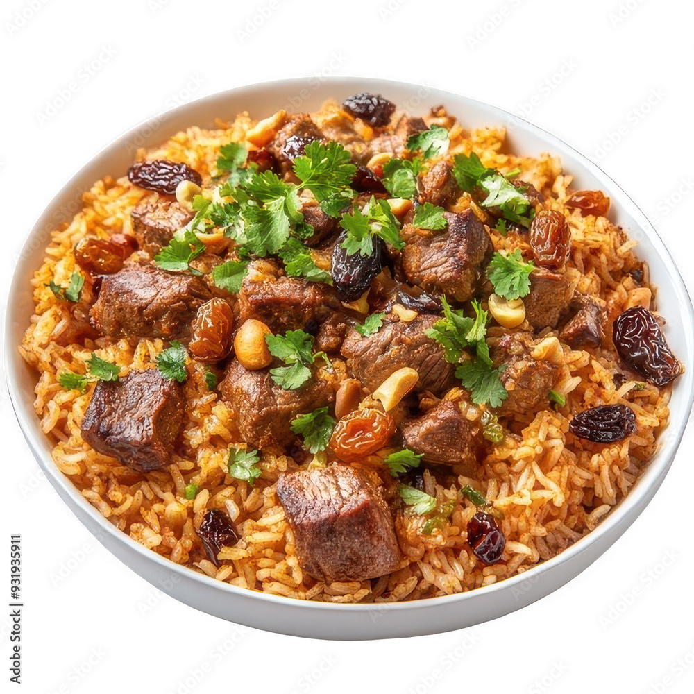 A plate of Kabsa. Arab Food A plate of Kabsa. Arab Food