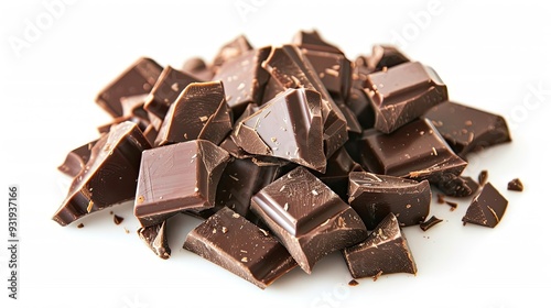 pieces dark chocolate sweet snack dessert food