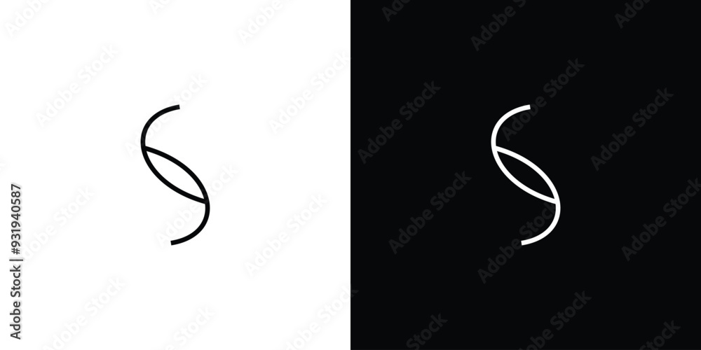 Simple and unique S logo design Simple and unique S logo design