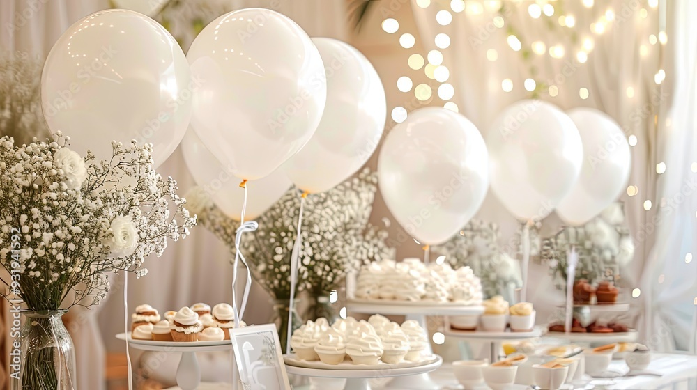 Soft balloons as first communion for tables Decoration items for first comunion